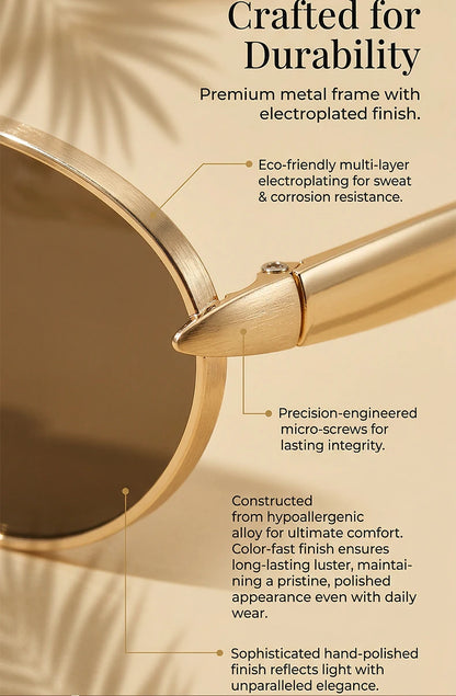 Sexy Small Oval Punk Sunglasses Women 2026 Luxury Vintage Steampunk Metal Frame Sun Glasses For Ladies Trendy Traveling Shades