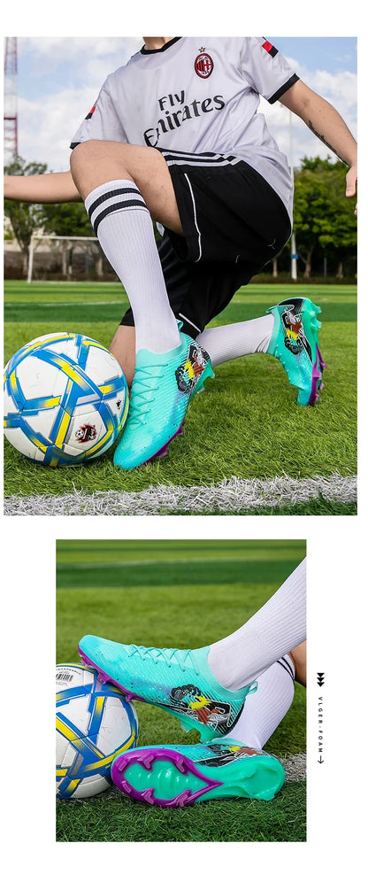 New Men Soccer Shoes Grass Ultralight Sport Comfortable Adult Non-Slip Football Boots Outdoor Cleats Sport Futsal Training Match