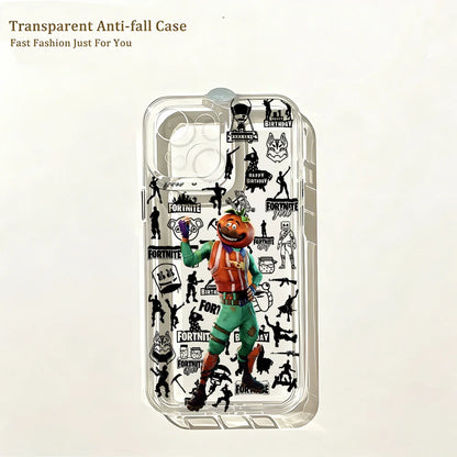 Hot Game F-Fortnites Phone Case for IPhone 17e 17 16 16e 15 14 13 12 11 Mini Pro Max X XR XSMax 7 8 Air Plus Clear Back Cover