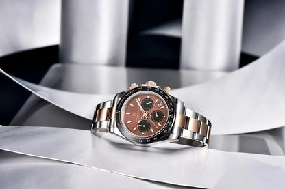 montre chronographe pour homme PAGANI DESIGN– Montre-bracelet à quartz de luxe, lumineuse et étanche.