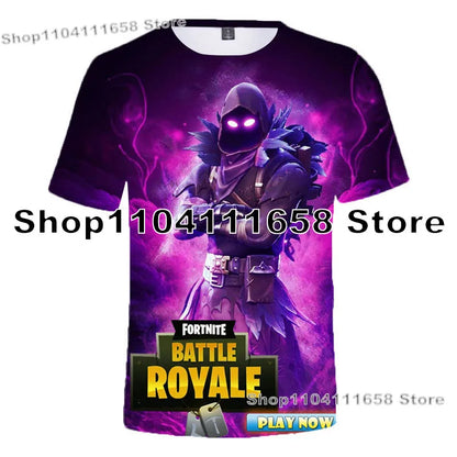 T-shirt Banana Peely da donna, bambini, F-Fortnite, maglietta da uomo con stampa 3D, Battle Royale Game, top estivi, regali di compleanno