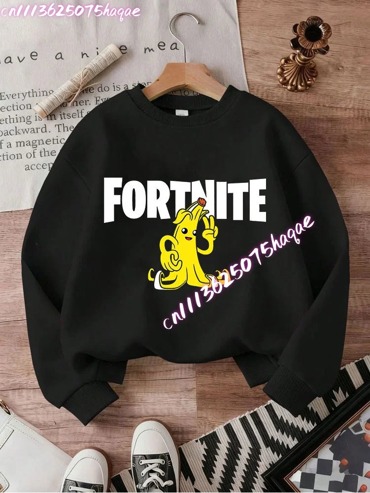 New Fortnites Kids Sweatshirts Cartoon Game Character Printed Hoodie Autumn Casuals Children Tops Winter Baby Boys Clothing