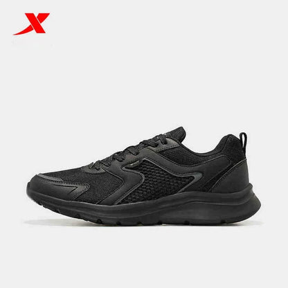 Xtep Sports Shoes Men’s Mesh Breathable Running Shoes, Winter Marathon Black White Men’s Sports Sneakers, Model 879119110110