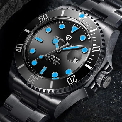 PAGANI DESIGN Diving Watch Mechanical Automatic Watch 316L Stainless Steel UltraBright Luminous Watch Top Luxury Watches for Man