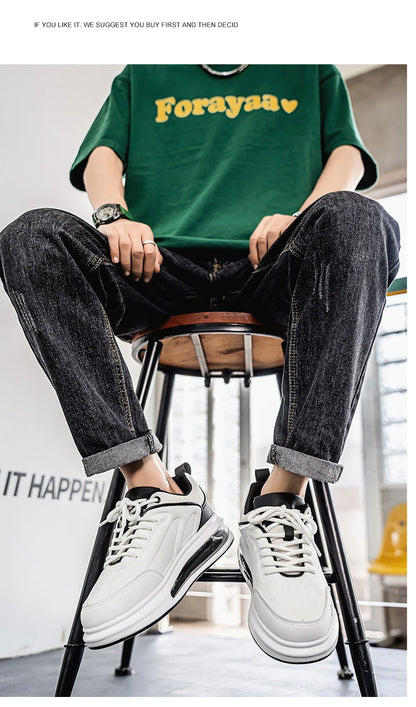 Ténis desportivos de corrida para homem com amortecimento a ar; ténis casuais, respiráveis e leves para mulher; ténis desportivos confortáveis e antiderrapantes para caminhada