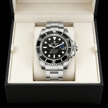 MACARLON Design New 41mm Mechanical Watch for Men Sapphire Glass Luminous Stainless Steel Waterproof China NH35 Automatic Watch TOP