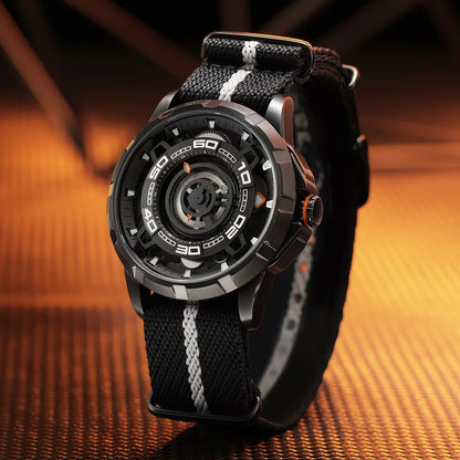 BERNY Automatic Skeleton Watch For Men 3D Dial 5ATM Luminous Sapphire 316L Steel MIYOTA 82S0 Mechanical Top Luxury Men's Watches