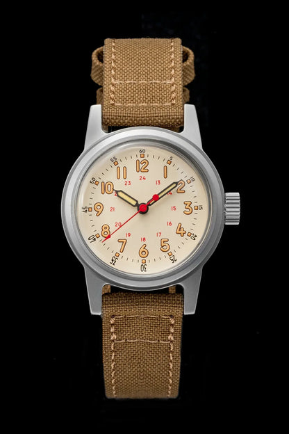 THORN Retro Military Watch 36mm Made of NH35A Movement SHY-043 Sport Watch Unisex Men's and Women's Luxury
