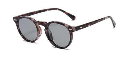 Peekaboo polarized sunglasses for men korean fashion driving round sun glasses for women uv400 green brown summer accessories