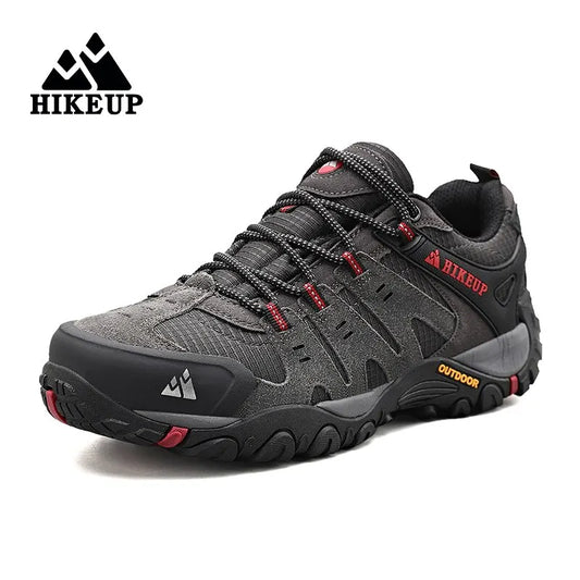 Męskie buty trekkingowe HIKEUP z zamszowej skóry – odporne na zużycie buty outdoorowe do trekkingu, chodzenia, polowania i zastosowań taktycznych