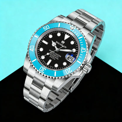 MACARLON Design New 41mm Mechanical Watch for Men Sapphire Glass Luminous Stainless Steel Waterproof China NH35 Automatic Watch TOP