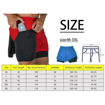 2025 Dragon Ball Japanese Animation Peripheral Double-layer Shorts Men's Trend Breathable Loose Sports Five-point Pants