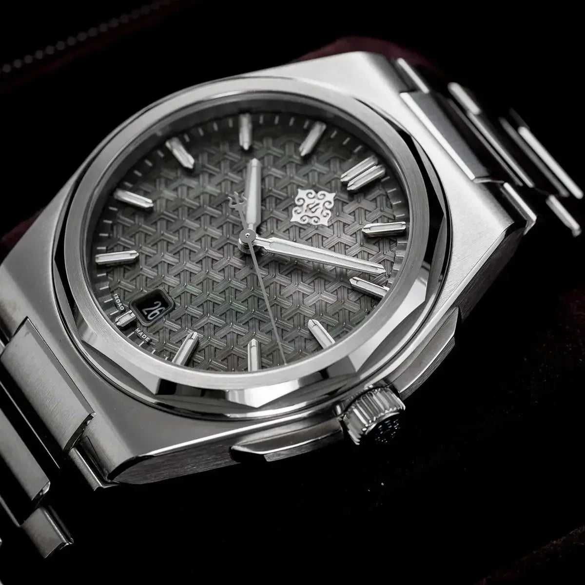 IX&DAO 2025 Neu 37mm Warrior Herren-Automatikuhr mit Miyota 9015 Uhrwerk, Saphirglas, Edelstahl, wasserdicht bis 10Bar, BGW