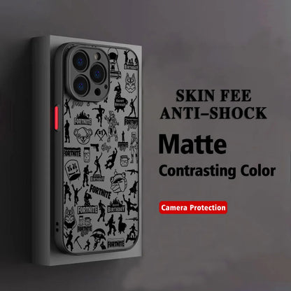 Hot Game F-Fortnites Phone Case For Xiaomi Redmi Note 14 13 12 12S 11 11S 10 10S 9T 9S 8 7 Pro Plus 4G 5G Matte Clear Back Cover