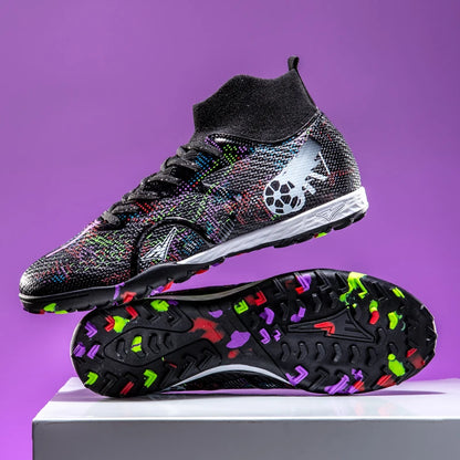 Nieuwe voetbalschoenen voor heren, ademende trainingsschoenen met noppen voor gras, lange spikes voor wedstrijden, indoor sneakers, ultralicht, dropshipping