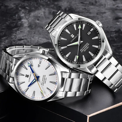 Corgeut 41mm Luxury NH35 Movement Men's Sport Clock Automatic Relogio Masculino Mechanical Wristwatch Sapphire Steel Band Men's Watch