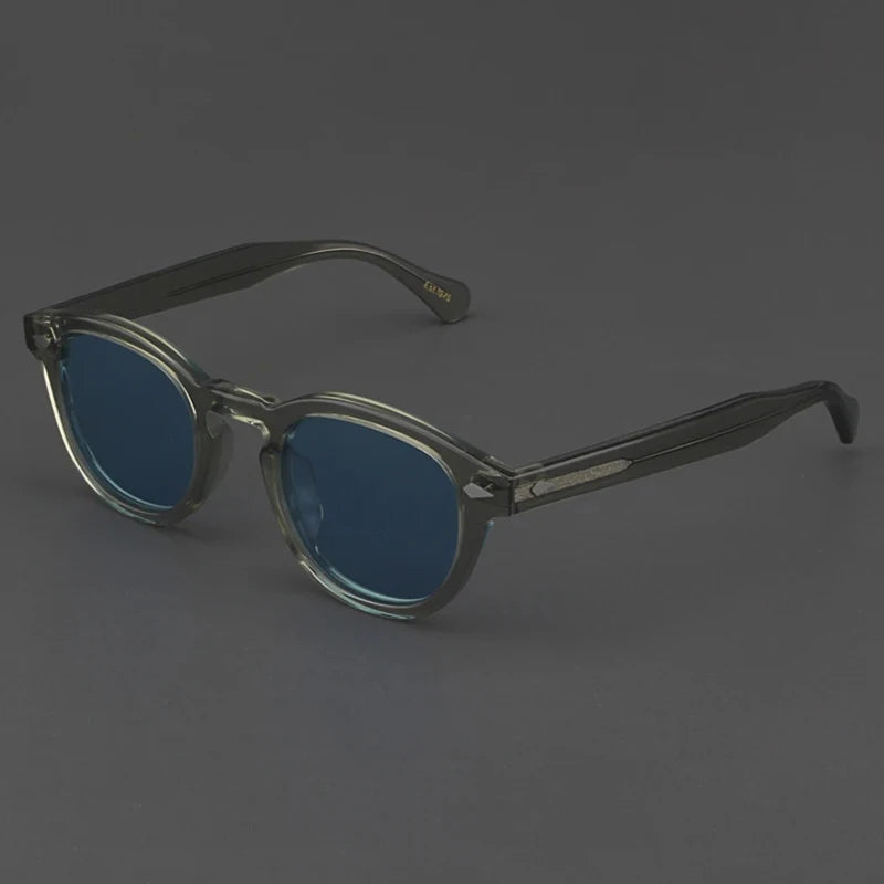 Polarized Sunglasses Men Women Johnny Depp Lemtosh Style Sun Glasses Retro Round Acetate Frame UV400 Lens Oculos