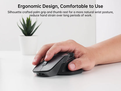 Rapoo MT760/MT760L/MT760Mini/MT760M Rechargeable Multi-mode Bluetooth Wireless Mouse Ergonomic 4000 DPI Support Up to 4 Devices