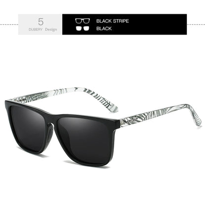 DUBERY Full Rim Polarized Fashion Sunglasses For Men And Women 14 Colors Model 108