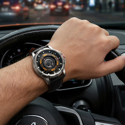 BERNY Automatic Skeleton Watch For Men 3D Dial 5ATM Luminous Sapphire 316L Steel MIYOTA 82S0 Mechanical Top Luxury Men's Watches