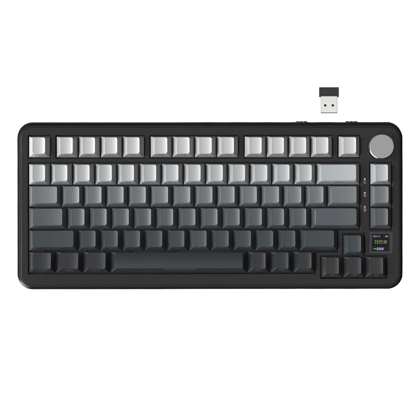ATTACK SHARK X85Pro 75% Mechanical Keyboard with Screen & Knob Hot Swappable Wireless 2.4GHz/Bluetooth/Wired RGB Gasket Mount QM