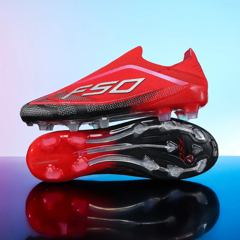New Men's Soccer Shoes Hot-Selling Grass Cleats High-Quality Match Outdoor Football Boots Non-Slip Boys High-Top Lightweight Sneakers