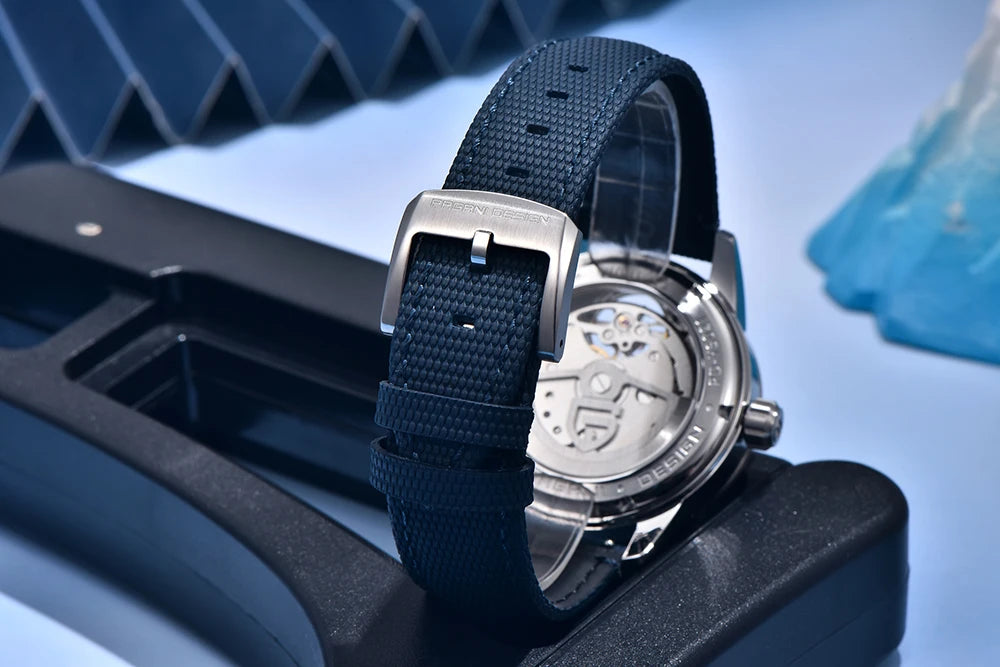 PAGANI DESIGN 41mm Men’s Luxury Mechanical Watch  Sapphire Crystal, Leather Strap & Waterproof