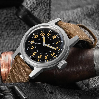 THORN Retro Military Watch 36mm Made of NH35A Movement SHY-043 Sport Watch Unisex Men's and Women's Luxury