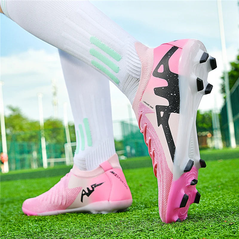 New Men's Soccer Shoes Adult Non-Slip Boys Adult Futsal Sport Football Boots Grass Cleats Indoor Ultralight Turf Comfortable