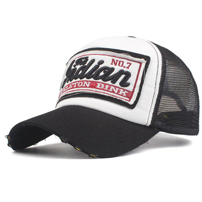 Casquette de baseball brodée avec lettrage, pour hommes et femmes, en maille respirante pour l'été, casquette snapback unisexe, style hip-hop, trucker, « Bone Gorras »