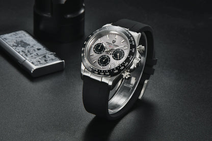 2026 New PAGANI DESIGN PD-1664 Meteorite Dial Fashion Men Quartz Wristwatches 100M Sapphire Glass Chronograph relogio masculino