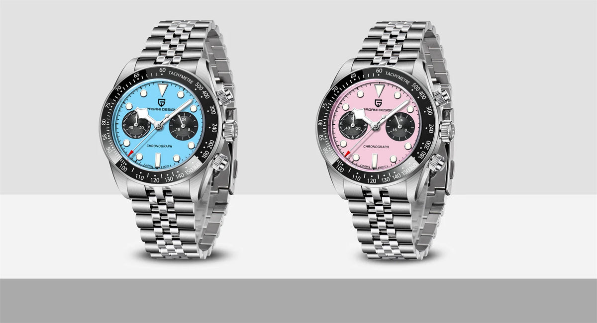 2026 New PAGANI DESIGN BB Flamingo Chronograph Luxury Sports Quartz Watch Men Sapphire mirror 100M Waterproof Fashion Wristwatch