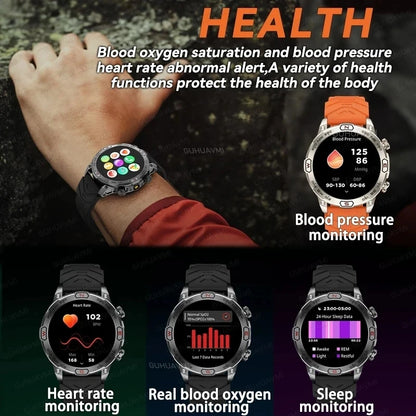 Men's Fashion Outdoor Sport GPS Smart Watch with AMOLED HD Screen, Heart Rate Monitor, and Waterproof Features