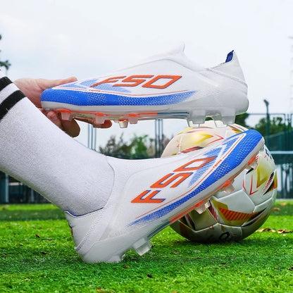 New Men's Football Boots Non-Slip Boys Outdoor Hot-Selling Soccer Shoes Grass Match Sneakers High-Quality Cleats High-Top Lightweight