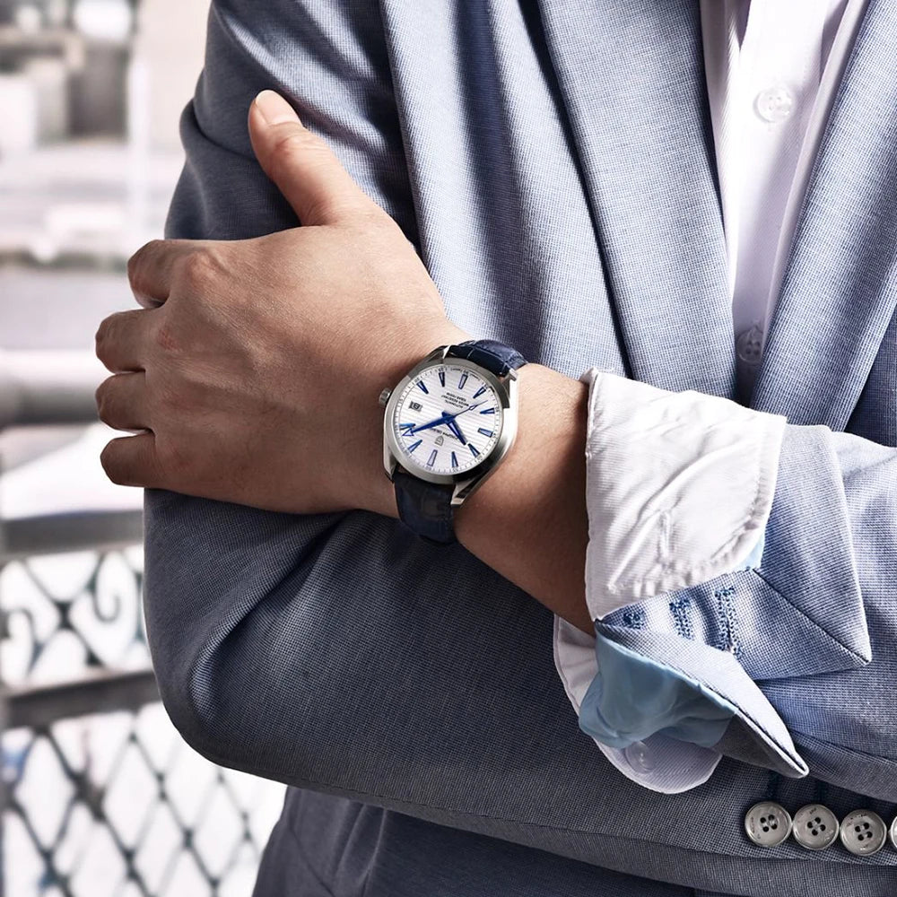 Reloj de lujo para hombre PAGANI DESIGN – Modelo automático mecánico (calibre 8215), de acero inoxidable, hermético, con indicador de fecha y agujas luminiscentes