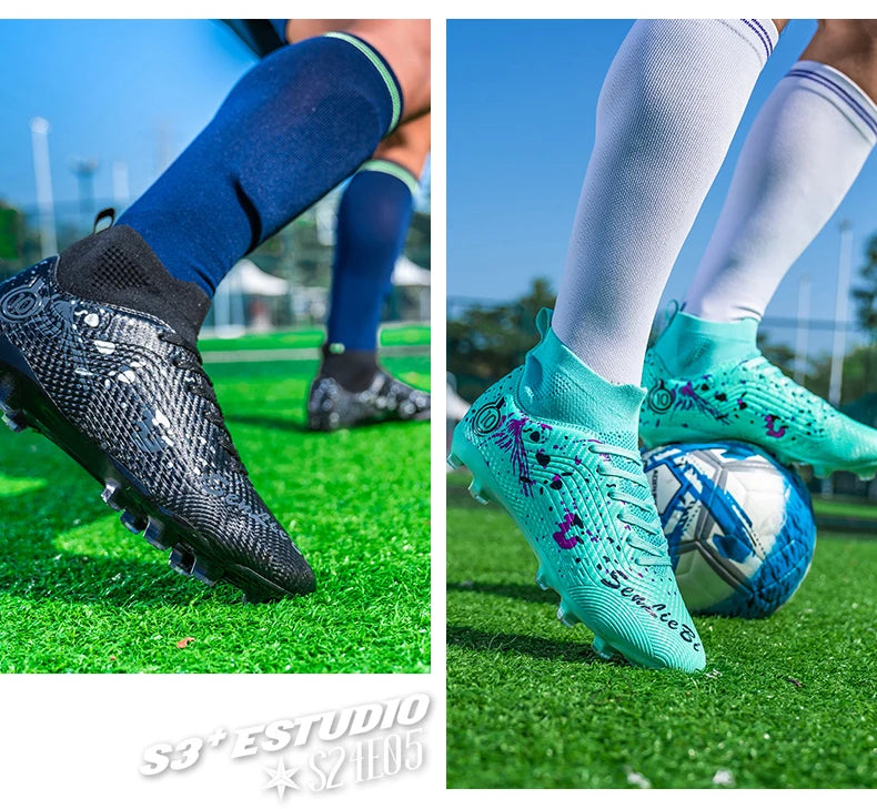 New Men Professional Soccer Shoes Non-slip Football Boots Unisex Breathable Futsal Sports New Cleats Drop Shipping Ultralight