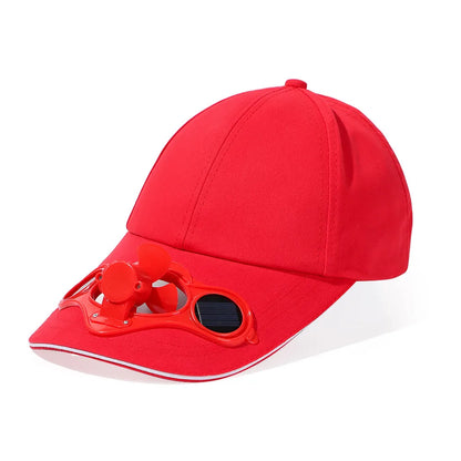 Novelty Fan Cooling Baseball Hat Solar Outdoor Sport Cap Summer Camping Hiking Travel Hat For Women Men