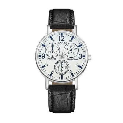 Men Watches Business Wrist Watch Luxury Leather Strap Analog Watches Quartz Wristwatches Clock Men Women Casual Simple Watch