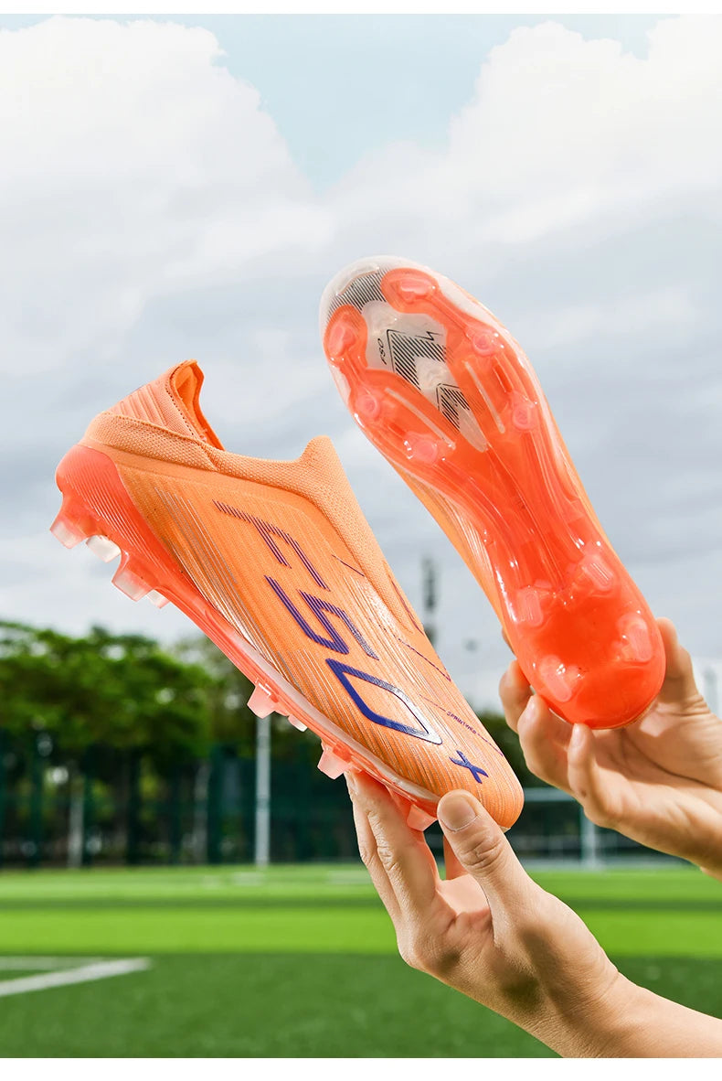 Nauji vyriški futbolo bateliai dirbtinei vejai, patogūs, itin lengvi futbolo batai, neslystantys sportiniai FG bateliai žolei, salės futbolui, suaugusiesiems, neslystantys