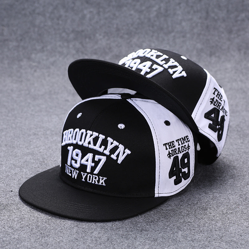 Gorra de béisbol unisex con alfabeto, estilo urbano de verano, bordada, con botón trasero, para exteriores, hip hop, ajustable y casual para hombre y mujer