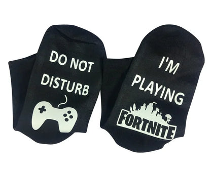FORTNITE Sports Socks Summer Black White Breathable Low Cut Socks No Show Cotton Soft Athletic Casual Short Socks