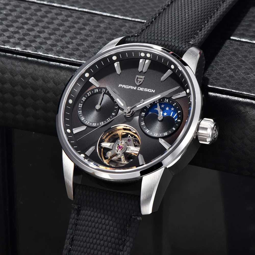 Pagani Design 2025 New 41MM Luxury Automatic Mechanical Men's Watch Stainless Steel 100m Waterproof Pilot Watch reloj hombre