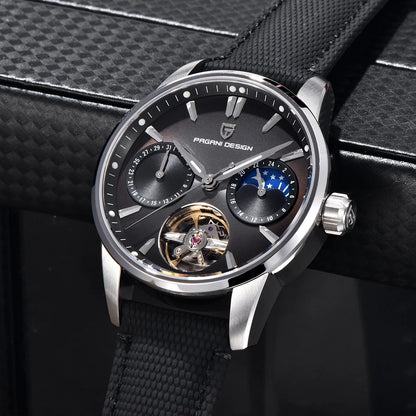 Pagani Design 2025 New 41MM Luxury Automatic Mechanical Men's Watch Stainless Steel 100m Waterproof Pilot Watch reloj hombre