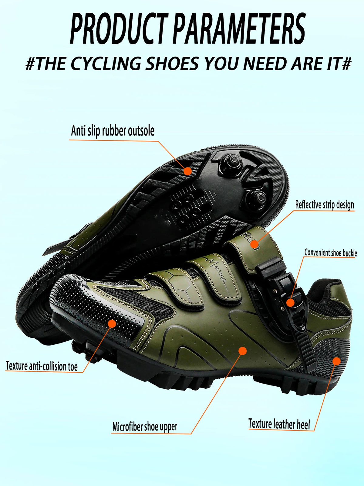 Primavera, Sapatos de Ciclismo MTB com Grampos para Homem, Sapatos Desportivos em Carbono, Velocidade, Corrida de Montanha, Sapatos de BTT