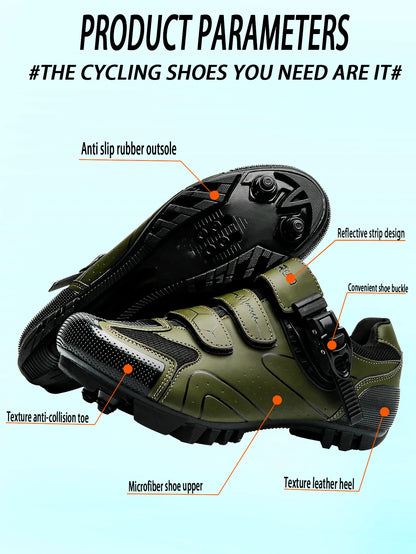 Primavera, Sapatos de Ciclismo MTB com Grampos para Homem, Sapatos Desportivos em Carbono, Velocidade, Corrida de Montanha, Sapatos de BTT