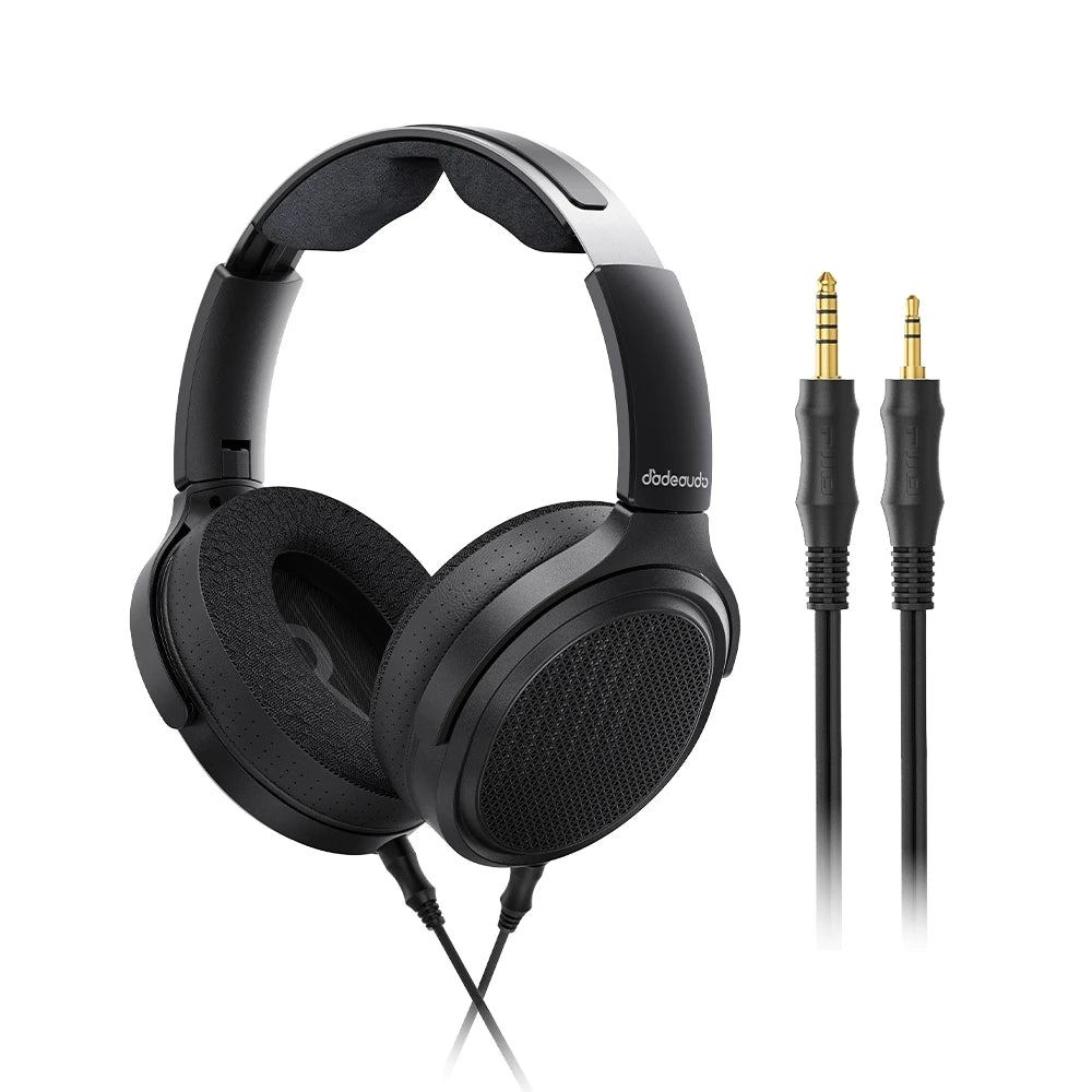Auscultadores Audiófilos Over-Ear Magnéticos Planares FiiO JT7 – Driver 95x86mm, Headset HiFi com Fio 4.4mm e 3.5mm