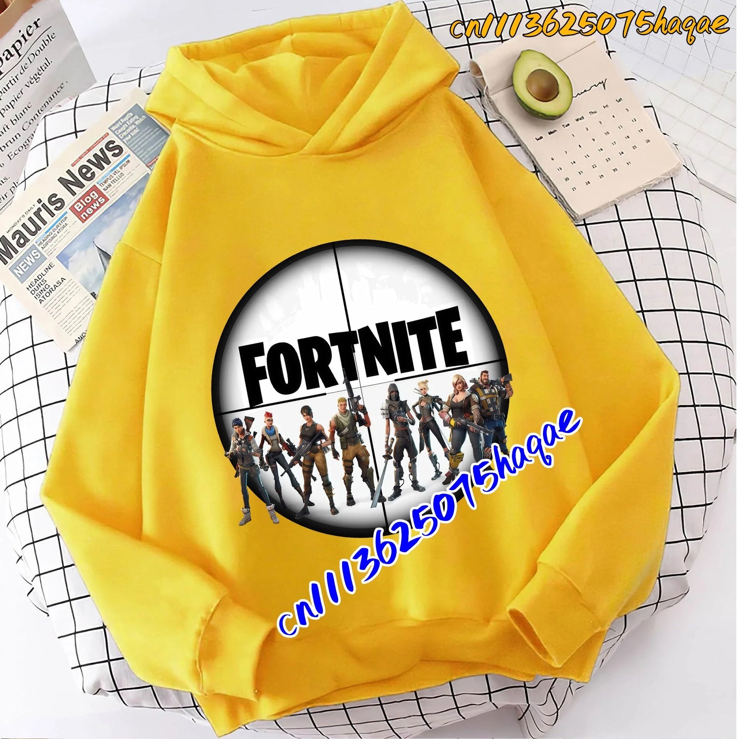 Fortnite Game Printed Children's Hoodies Cartoon Comfortable Suit Loose Long Sleeve Tops Autumn Winter Clothes
