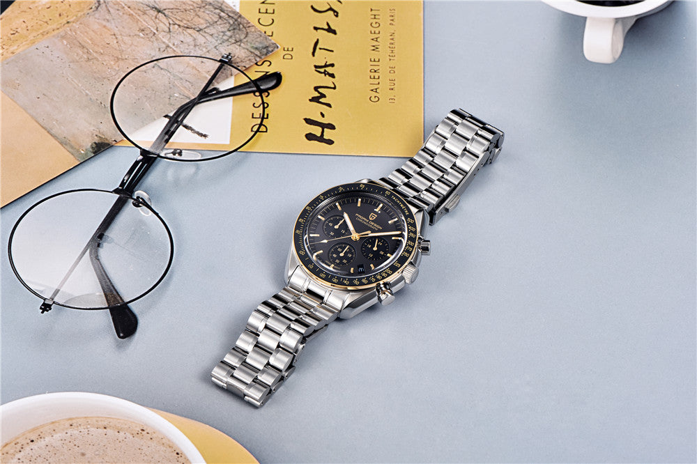 2026 New PAGANI DESIGN Mens Watches Panda Moon Watch Luxury Quartz Watch For Men Automatic Date Sport Chronograph Wristwatch Men