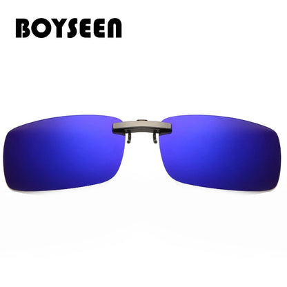 BOYSEEN Polarized Clip Sunglasses Driving Day Night Vision Lens Unisex Sport Fishing Myopia Glasses Men Women Travel Outdoor