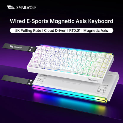 SMAILWOLF SK11 68HE Magnetic Switch Mechanical Keyboard, 68% Layout, Gaming & Esports, Rapid Trigger, 0.01mm, 8K, Wired